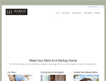 Tablet Screenshot of markayhomes.com